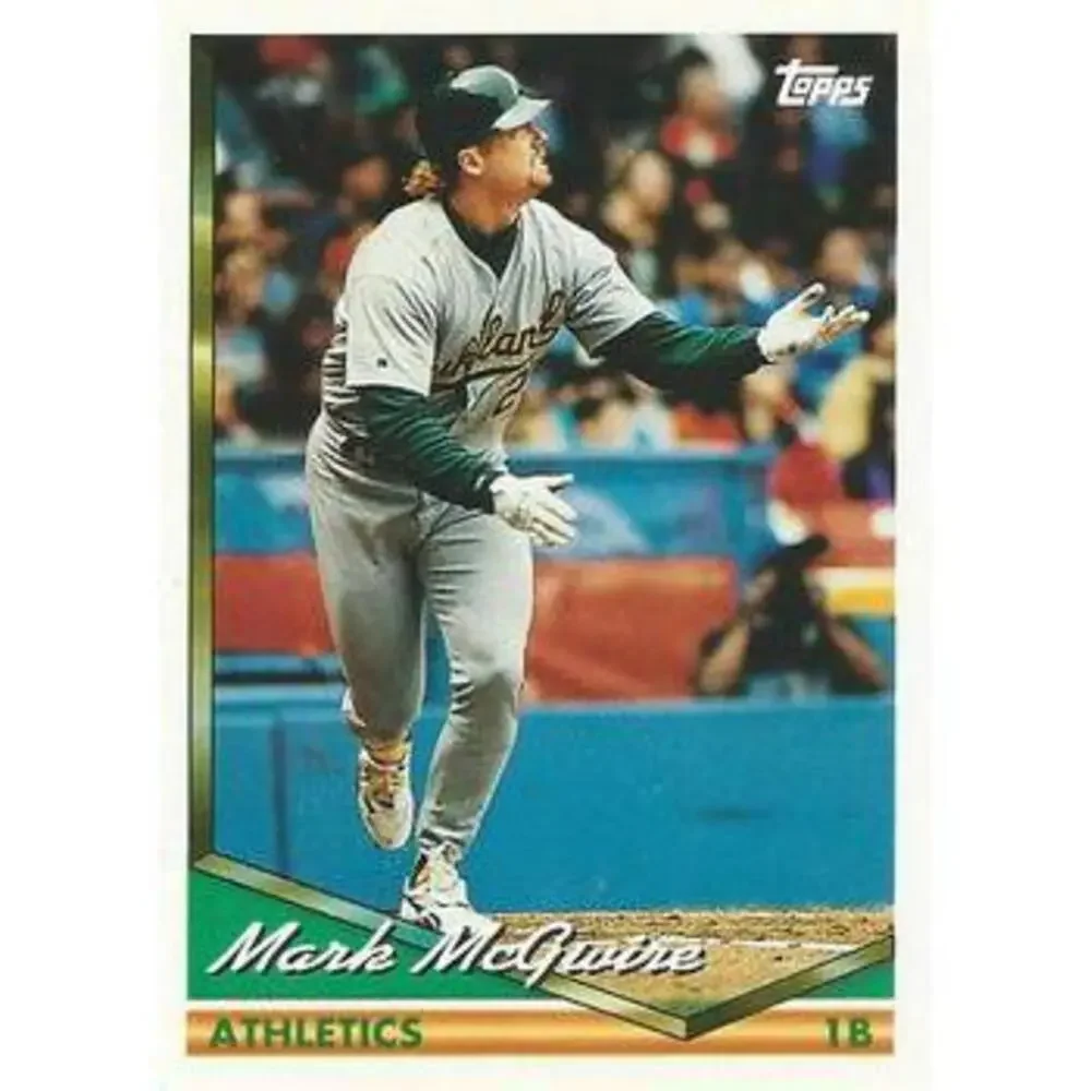 1994 Topps Mark McGwire # 340 Oakland Athletics